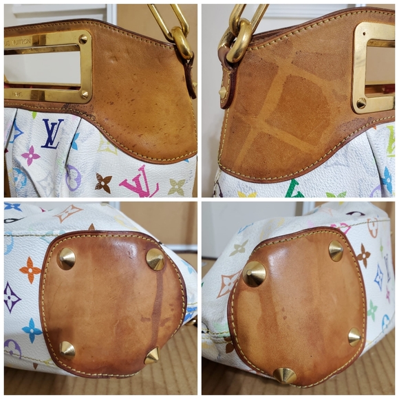 LOUIS VUITTON White Monogram Multicolore Judy PM Bag - Picture 10 of 13